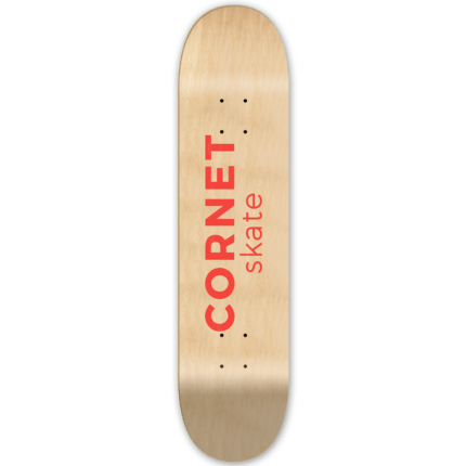 Tabla de skateboard cornet skate rojo