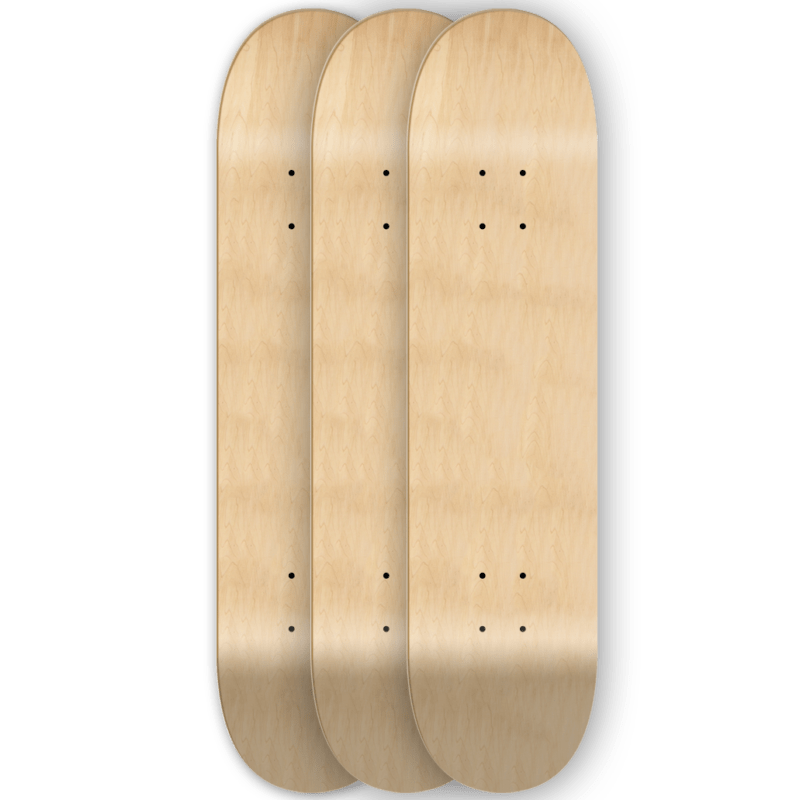 Tablas de skateboard para artistas, no aptas para patinar.